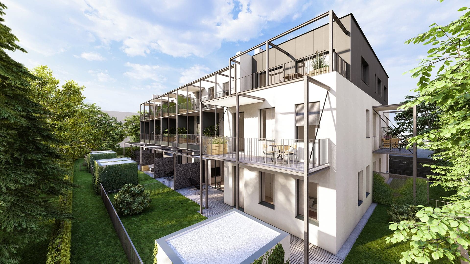 Byty těšínská - pohled z venku